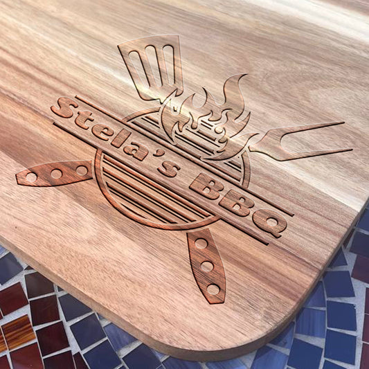 Grilling Gifts, BBQ Cutting Board, Custom BBQ Board, BBQ Gifts, Meat Cutting Board, Personalized Cutting Board, Custom Steak Board