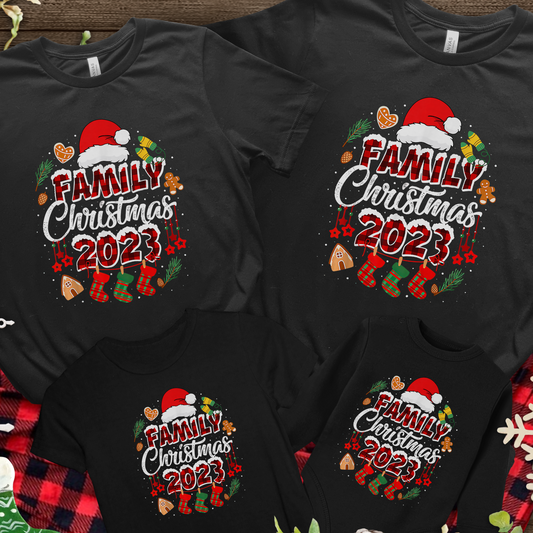 Christmas Family 2023 Matching Shirt, Christmas Family Shirt, Custom Group Shirt, Christmas Shirt