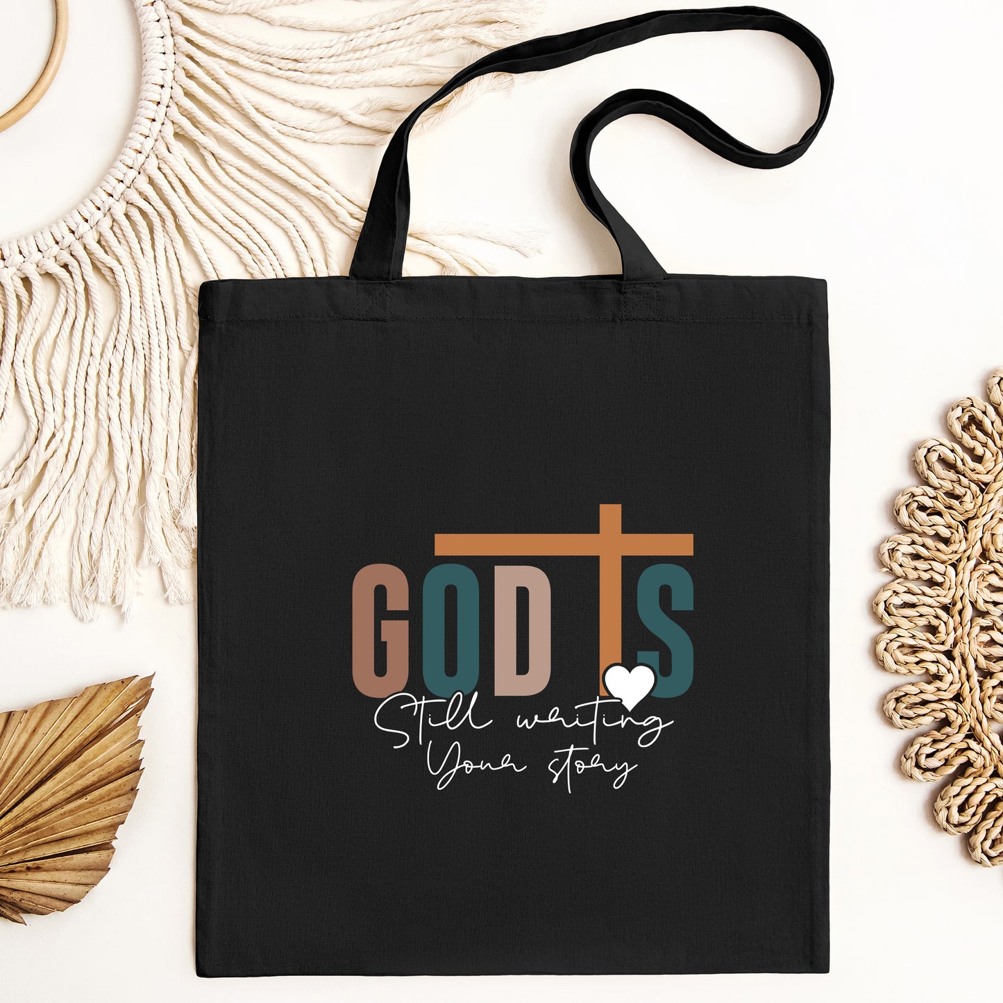 God Is Still Writing Your Story Canva Bag, Stop Trying To Steal The Pen Tote Bag, Christian Gifts, Bible Verse Bag, Bible Shoulder Bag, Spiritual Gift