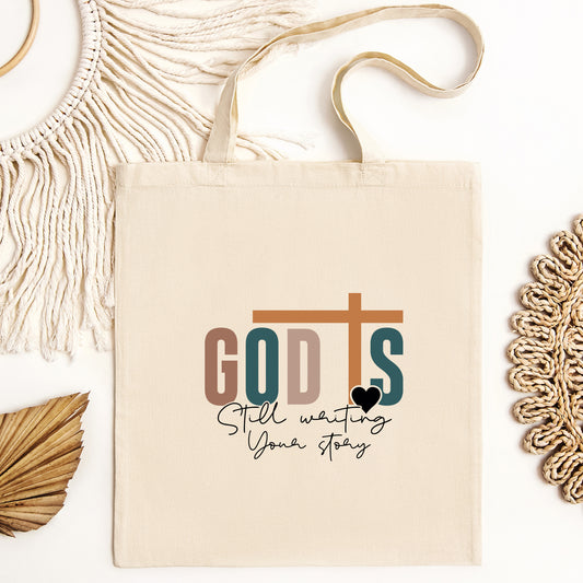 God Is Still Writing Your Story Canva Bag, Stop Trying To Steal The Pen Tote Bag, Christian Gifts, Bible Verse Bag, Bible Shoulder Bag, Spiritual Gift