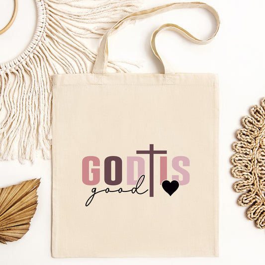 God Is Good All the Time Tote Bag, Christian Tote, Christian Mom Gift, Religious Tote, God Lover Gift, Prayer Tote, Team Jesus Tote, Christian Girl Gift