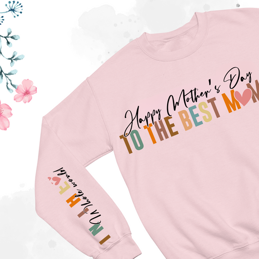 Happy Mother's Day Sweatshirt, Mothers Day Gift , Grandma's Gifts, Mother Love Sweater, Gift for Mama, Mama Crewneck, Cute Mom Sweater