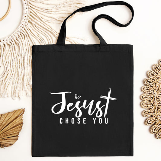 Jesus Chose You Christian Tote Bag Christian Tote Bags Jesus Tote Bag Aesthetic Tote Bag Bible Bag Church Bag Summer Picnic Tote Jesus Tote