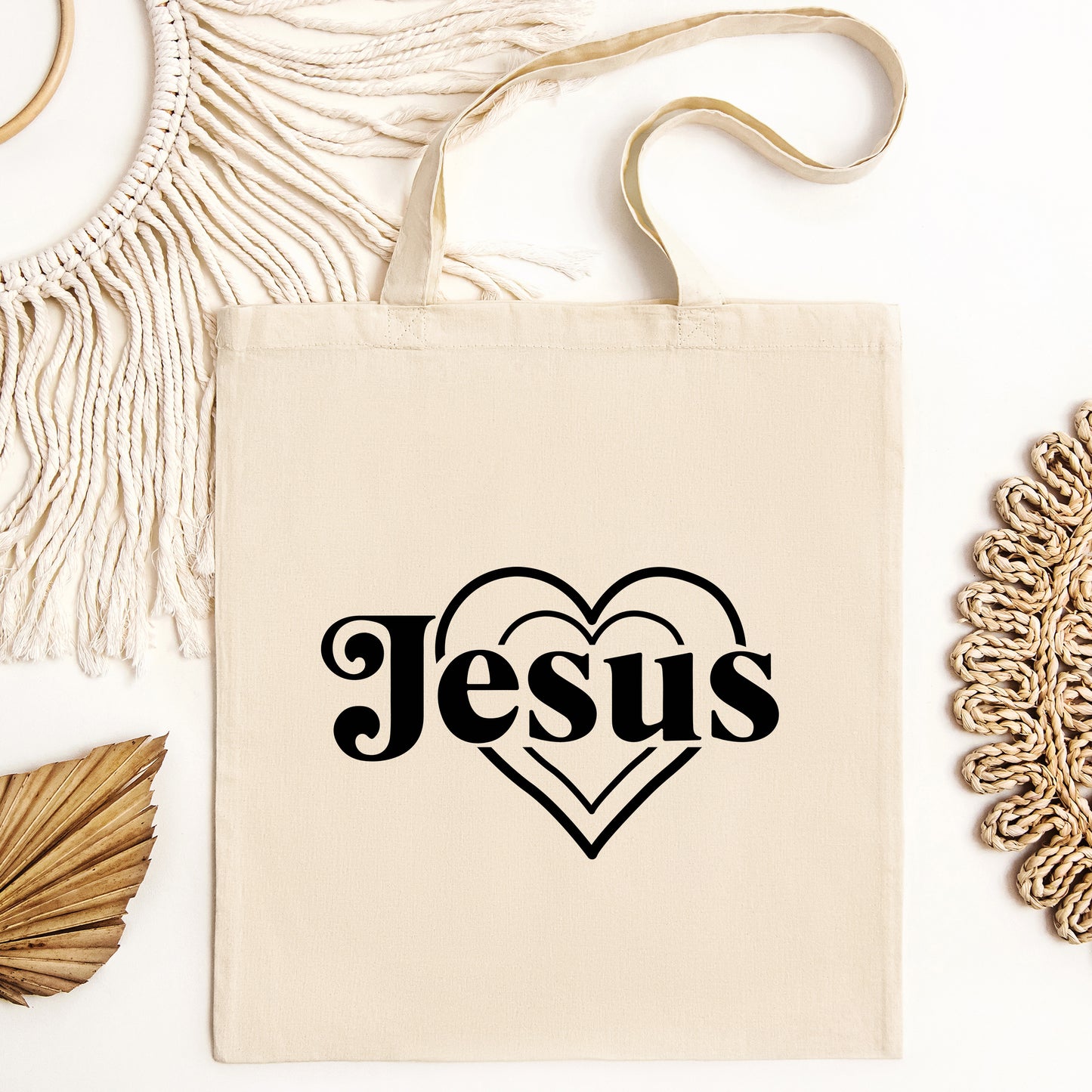 Jesus Loves You Canvas Tote Bag for everyday, Book Lovers, Bible Bag, Christian Gifts, Faith Gift