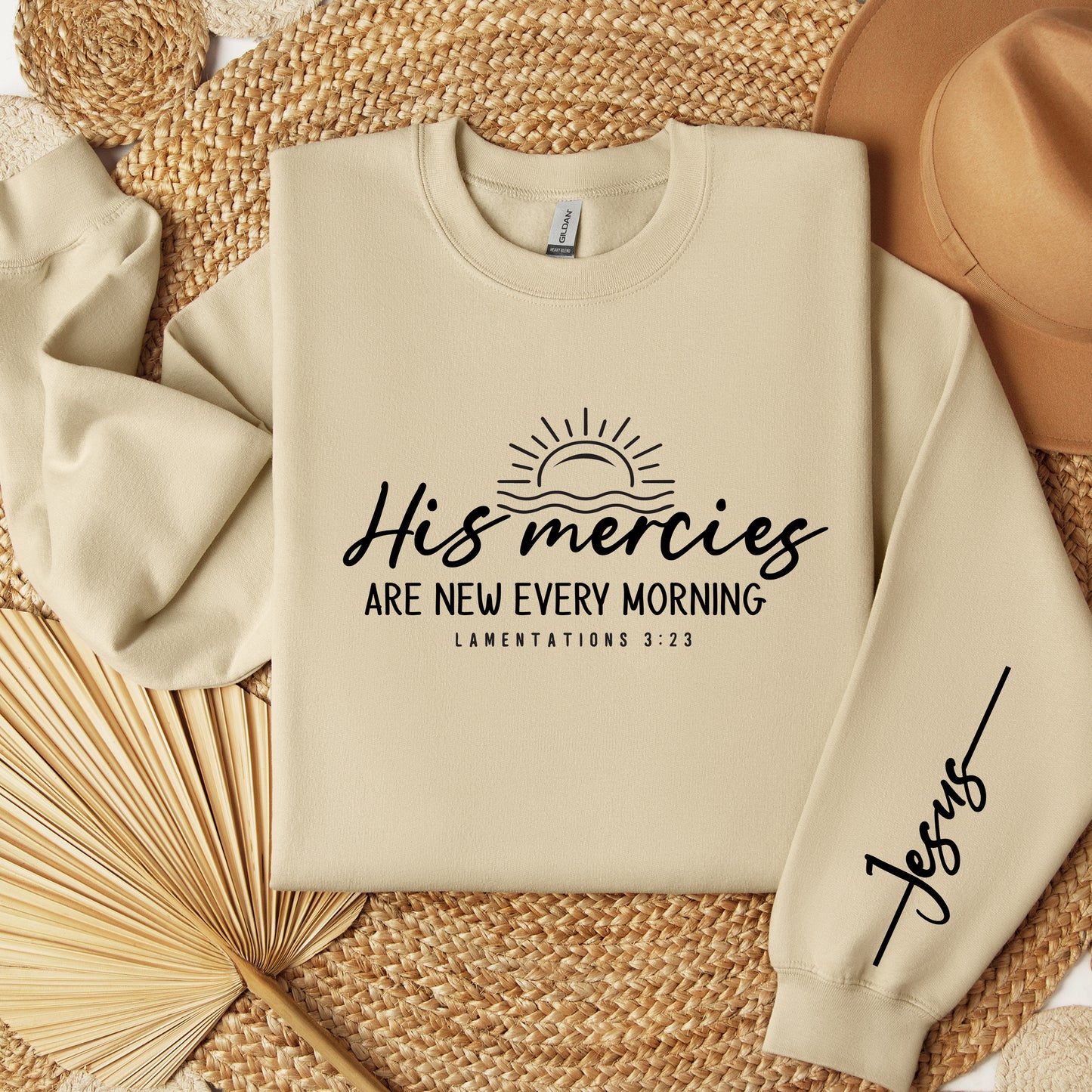 Motivational Christian Sweatshirt, Christian Womens Sweatshirt, His Mercies Are New Every Morning Sweatshirt, Christian Gift