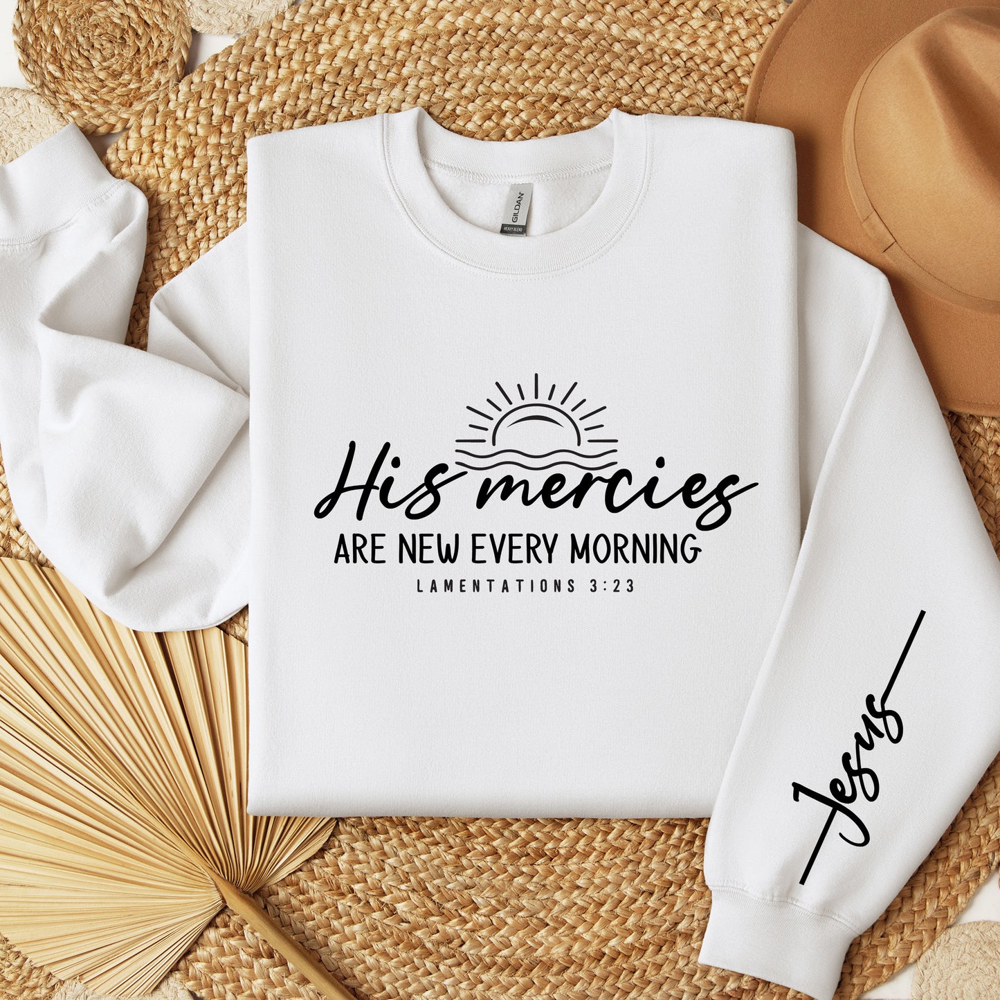 Motivational Christian Sweatshirt, Christian Womens Sweatshirt, His Mercies Are New Every Morning Sweatshirt, Christian Gift