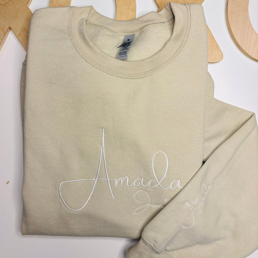 Amada. Loved Jhon 15:9 As the Father has loved me, so have I loved you. Now remain in my love words of Affirmation, embroidered sweater with words of affirmation for women, Christian gifts, gifts based on faith, Christian woman, gifts for women