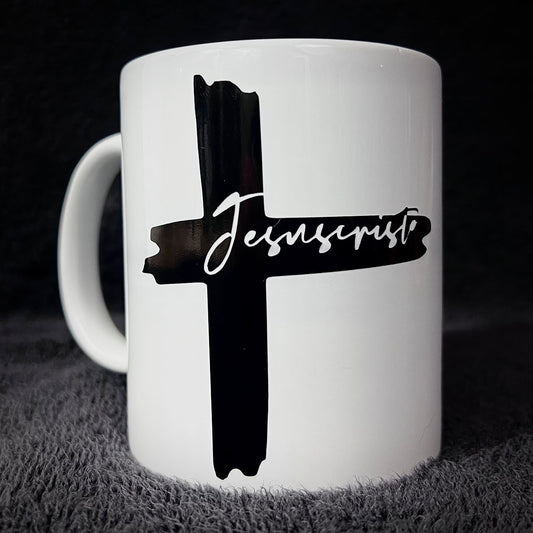 "Jesucristo" Porcelain Ceramic Coffee Mug, Religious faith gifts, Christian Mug, Faith Mug, Bible Verse Mug, Bible Verses Gift