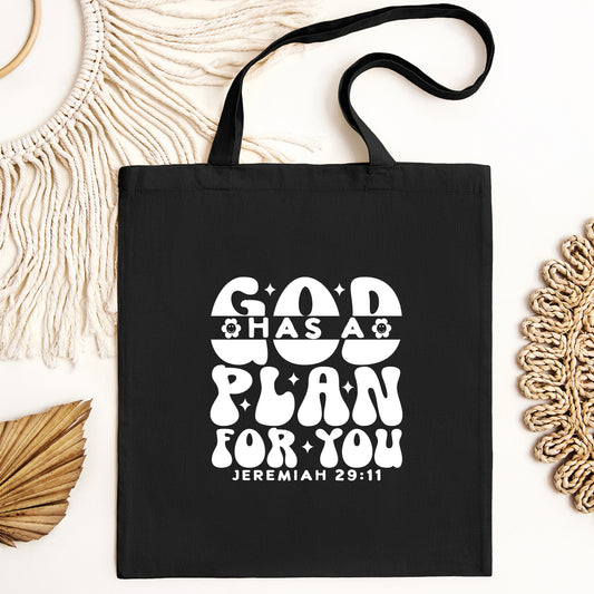 God Has A Plan For You Christian Tote Bags For Women, Christian Tote Bags, Trendy Christian Merch, Chic Christian Tote Bag, Religious Tote